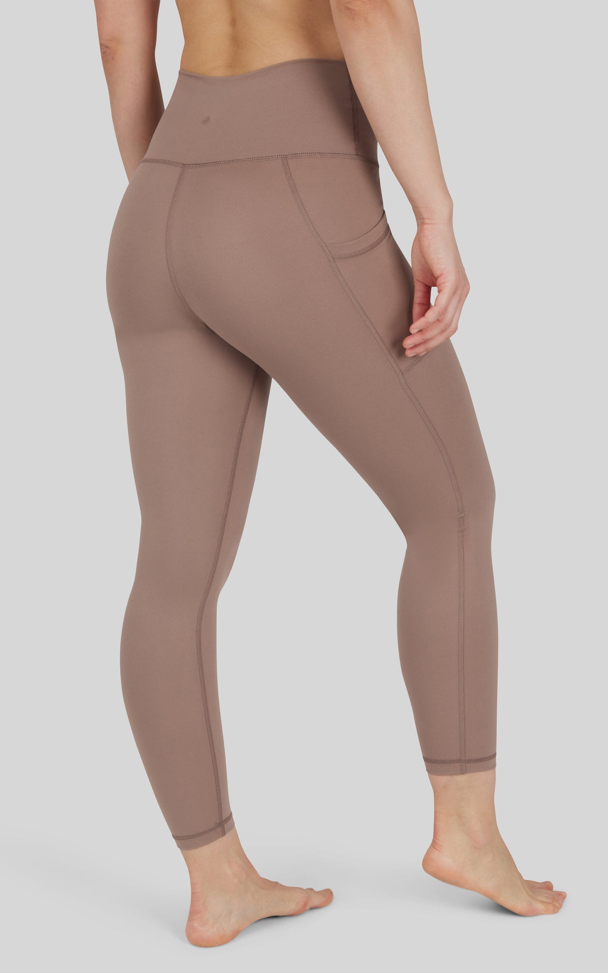 90 Degree by Reflex Lux Elastic Free High Waist Side Pocket 7/8 Ankle