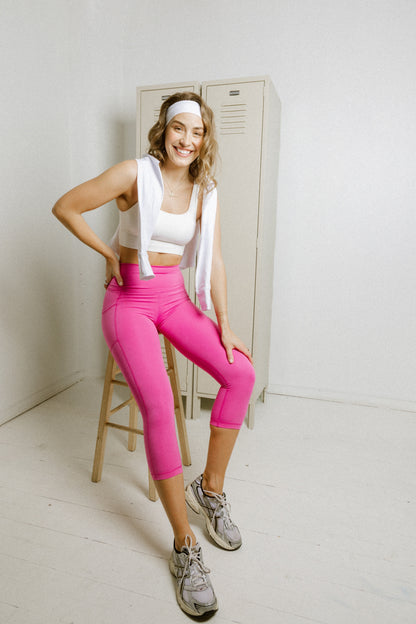 90 Degree by Reflex 2 PK Interlock Side Pocket and Everyday Capris