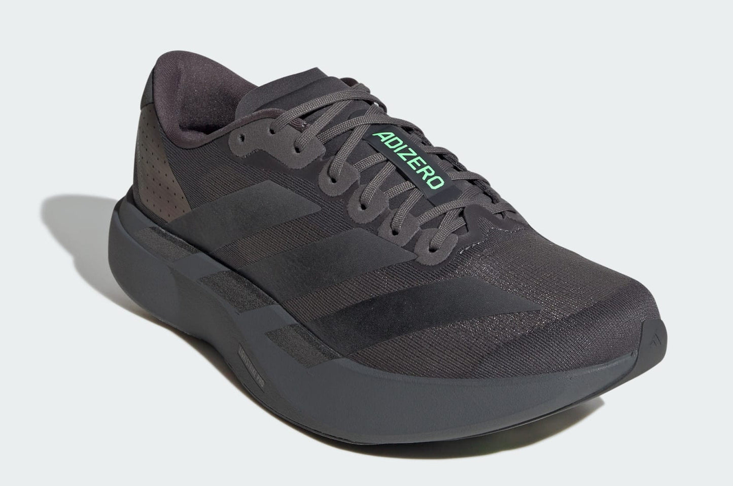 adidas Men's Adizero Evo Sl 'Grey Black Lime Burst' Sneakers