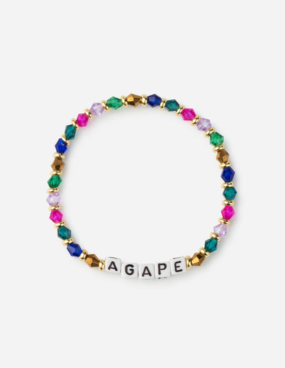 Elevated Faith Agape Letter Bracelet