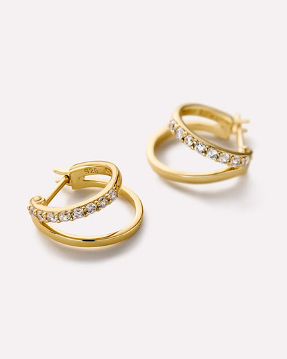 Toda Double Hoop Earrings