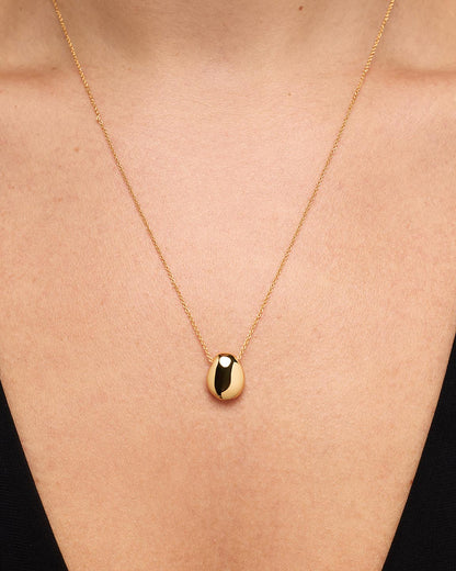 Pebble Mini Gold Pendant Necklace