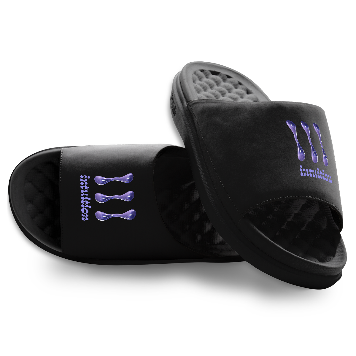 111 Angel Number Motive Slide Sandals