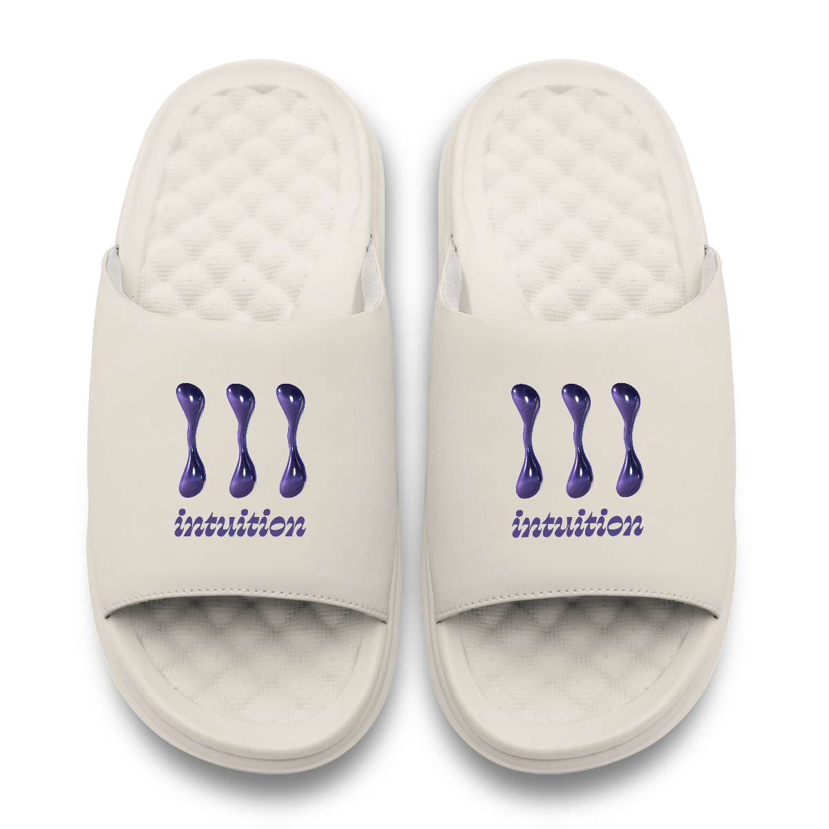 111 Angel Number Motive Slide Sandals