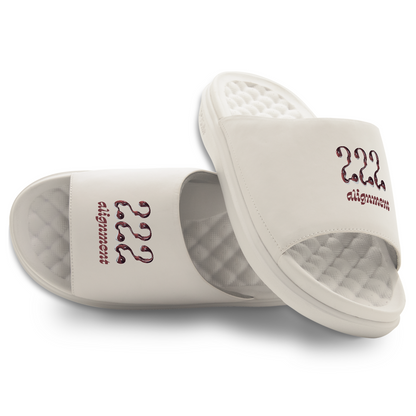 222 Angel Number Motive Slide Sandals