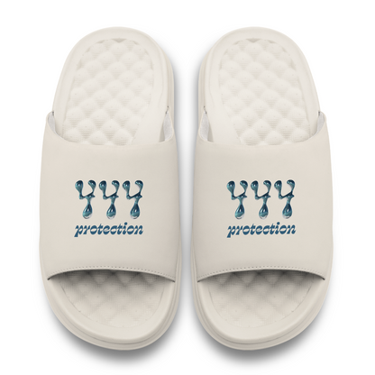 444 Angel Number Motive Slide Sandals