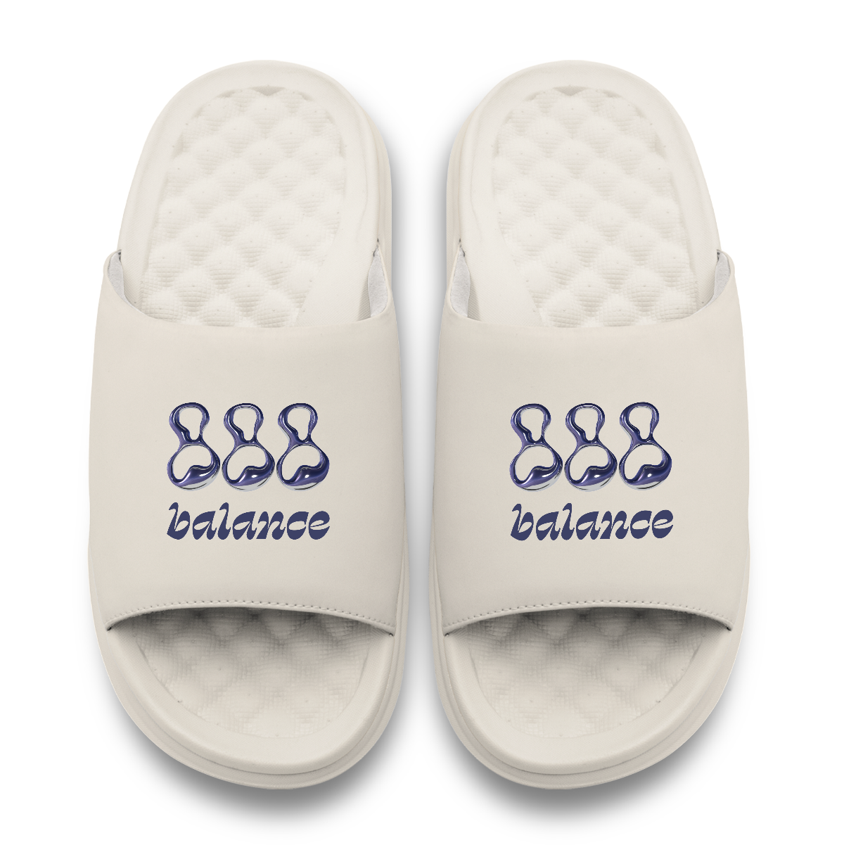 888 Angel Number Motive Slide Sandals
