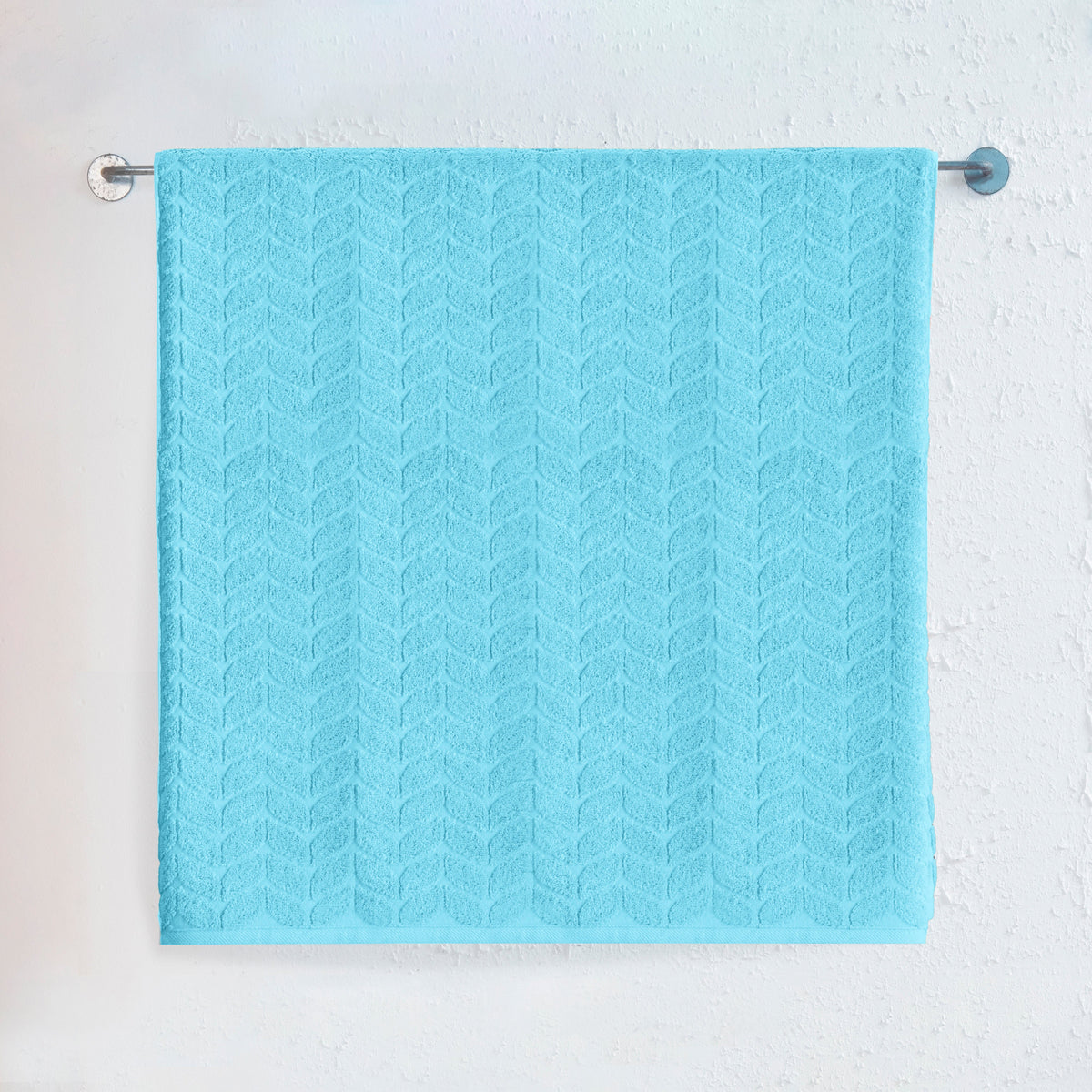 Elegant Comfort 1-Piece Premium Turkish Cotton Braided Jumbo Towel, 35x 70 inch