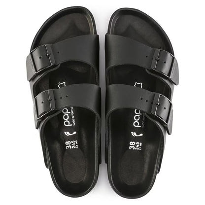 Birkenstock Unisex Arizona Pap Chunky Natural Leather Black