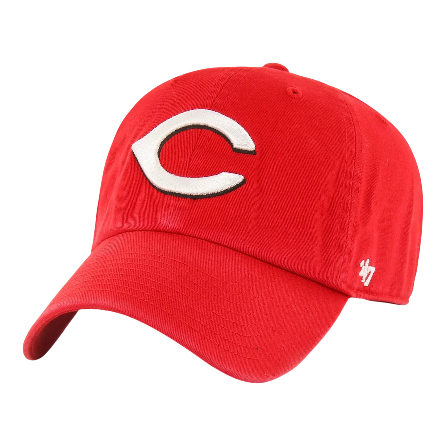 47 Brand Clean Up Cincinnati Reds Strapback Hat — Red Adjustable Cap