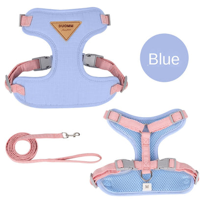 Cat traction rope to prevent breaking free cat chest harness for outdoor walking cat rope