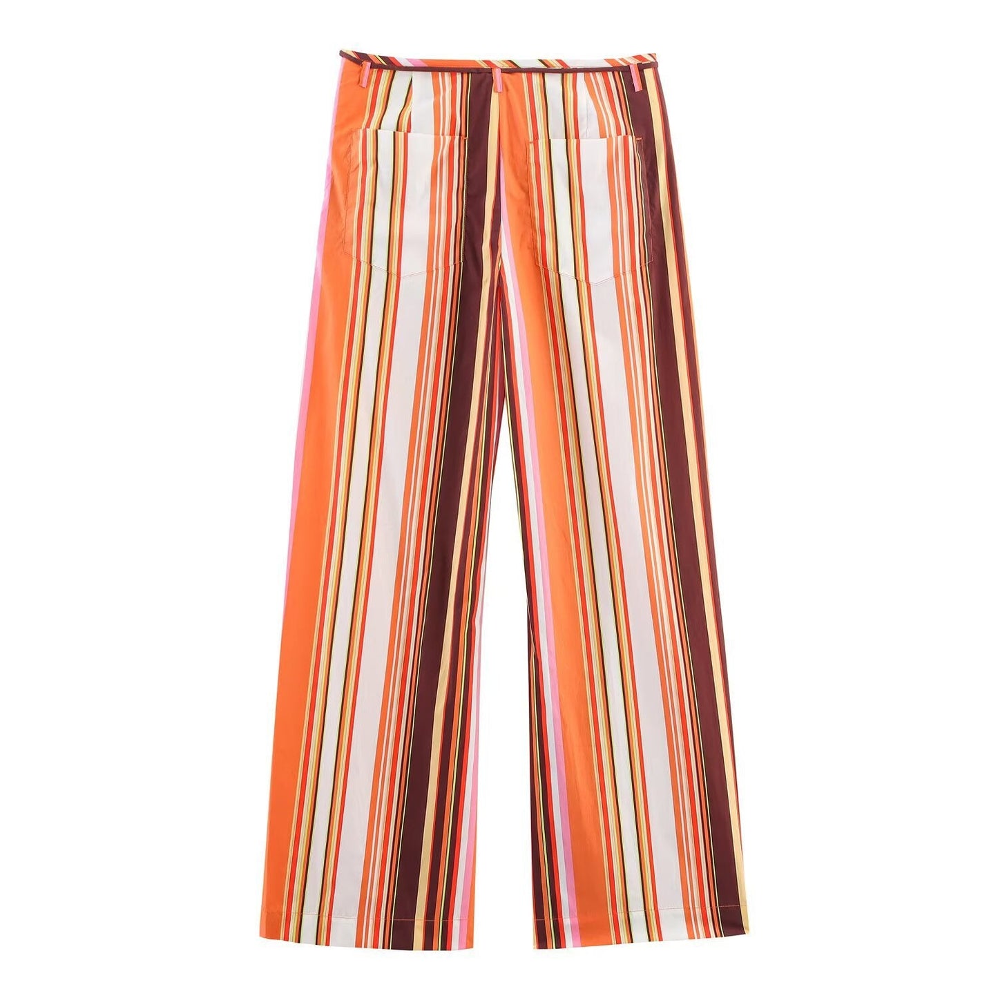Shirt+straight leg pants set