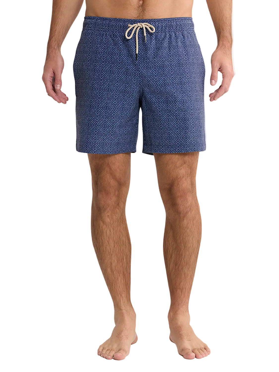 Fair Harbor Men's The Bayberry Swim Trunk Boardshorts - Navy Shibori