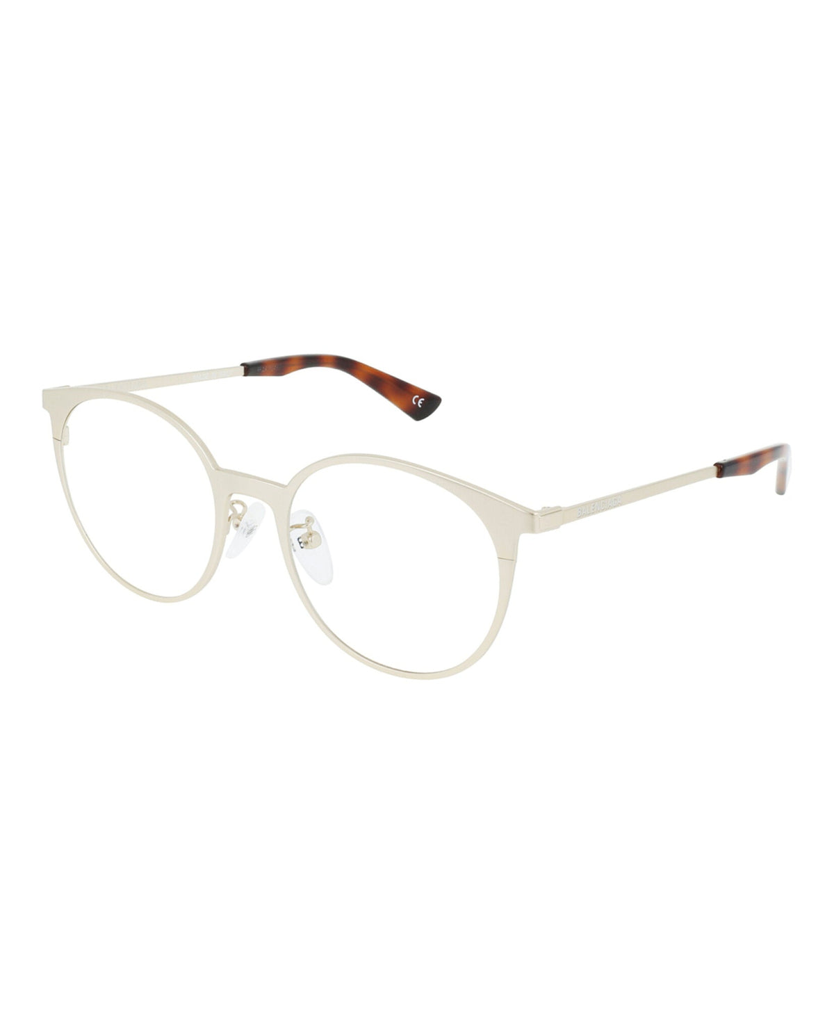 Balenciaga Round-Frame Metal Optical Frames