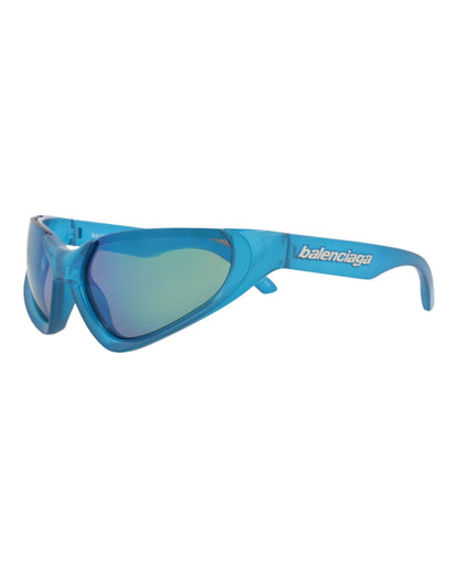 Balenciaga Shield-Frame Bio Injection Rilsan Sunglasses