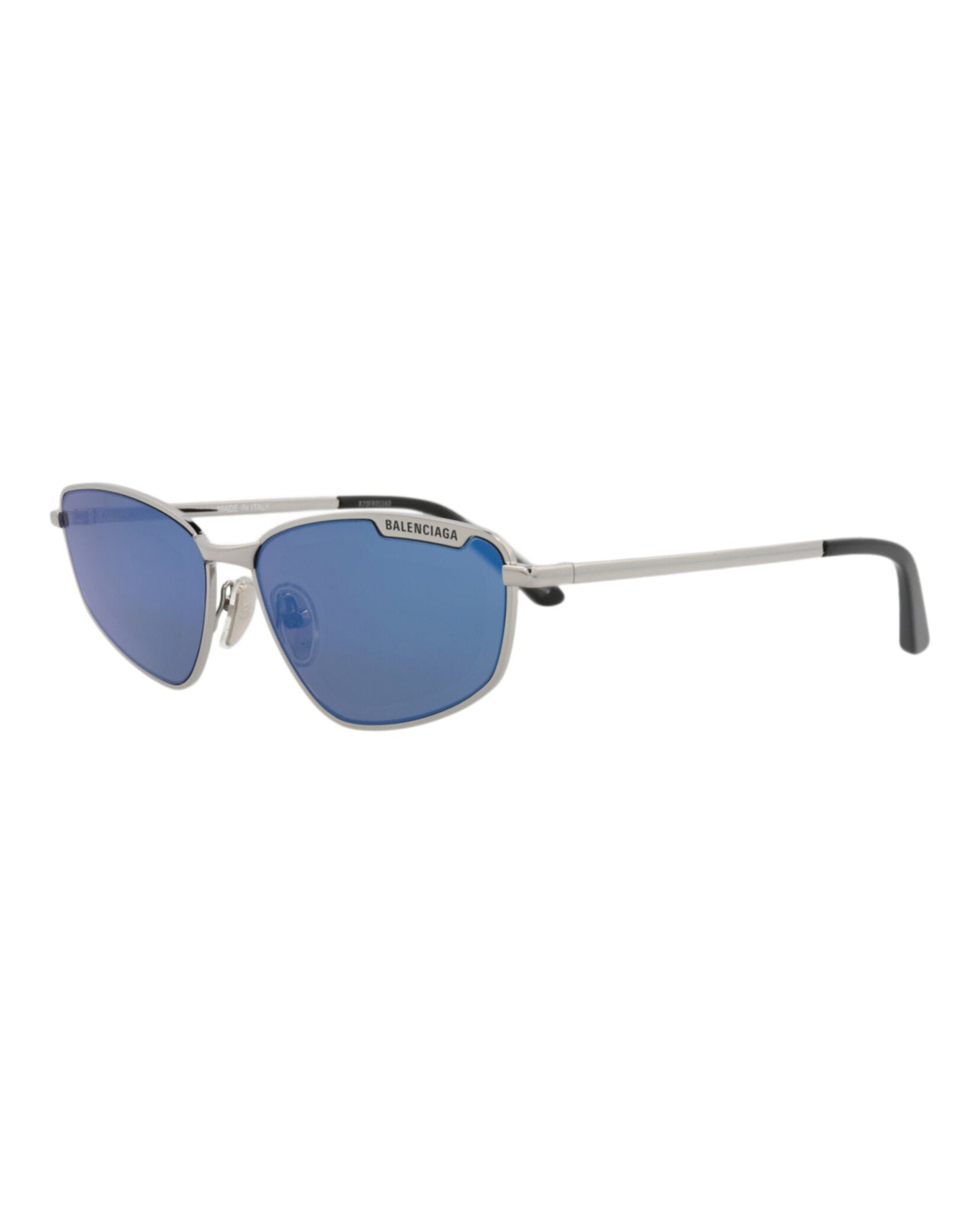 Balenciaga Square-Frame Metal Sunglasses