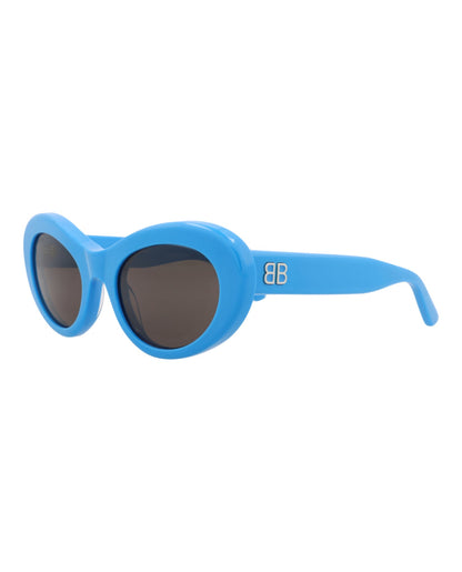 Balenciaga Round-Frame Recycled Acetate Sunglasses