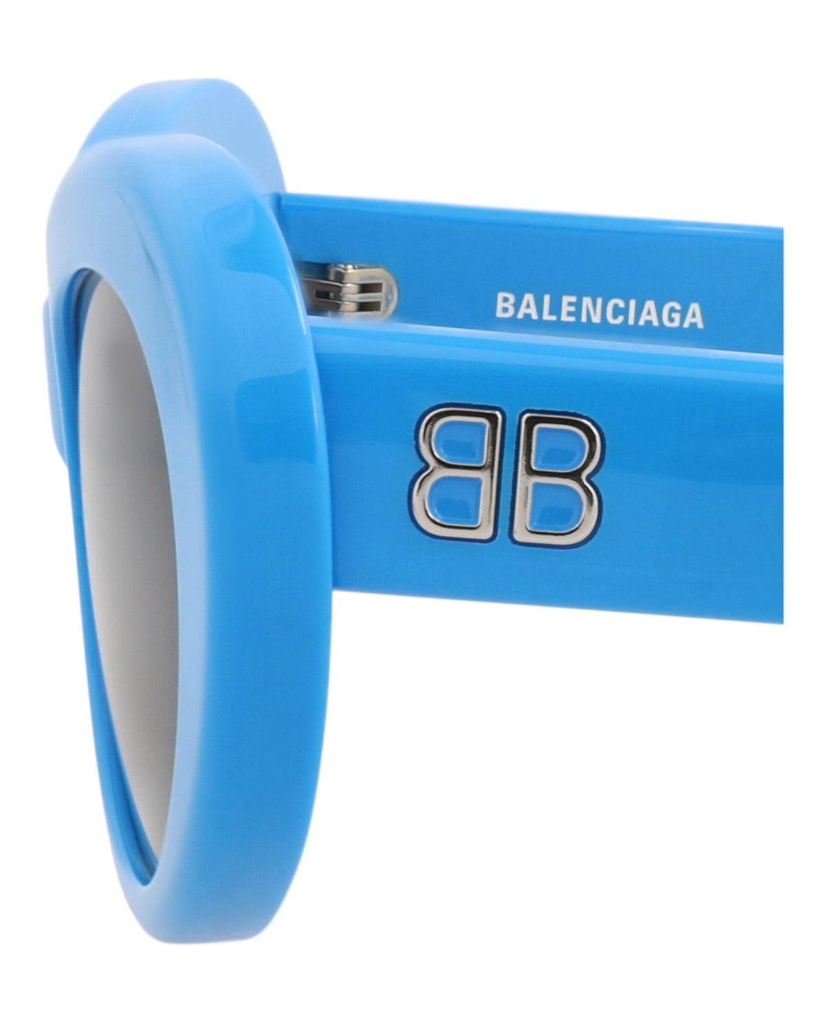 Balenciaga Round-Frame Recycled Acetate Sunglasses