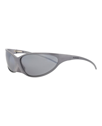 Balenciaga Shield-Frame Alluminium Sunglasses