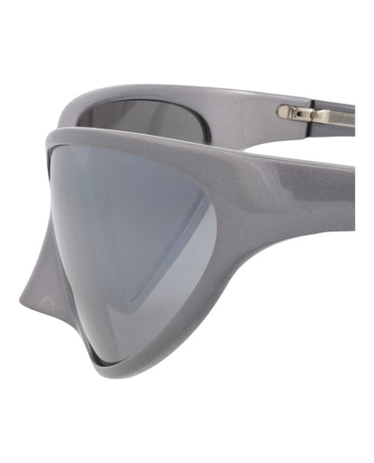 Balenciaga Shield-Frame Alluminium Sunglasses
