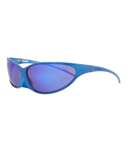 Balenciaga Shield-Frame Alluminium Sunglasses