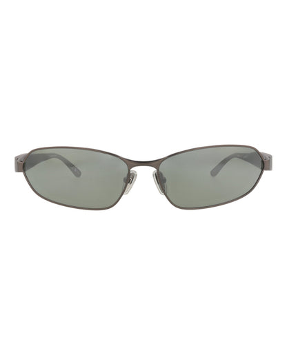 Balenciaga Square-Frame Metal Sunglasses