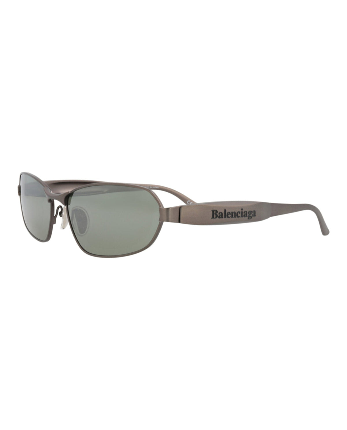 Balenciaga Square-Frame Metal Sunglasses