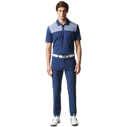 adidas Men's Climachill Heatherblock Golf Polo Shirt Polos