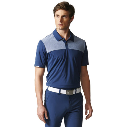 adidas Men's Climachill Heatherblock Golf Polo Shirt Polos
