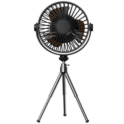 New Multi-Function Tripod Outdoor Camping Lighting Fan Intelligent Remote Control Timing Can Hang Small Fans