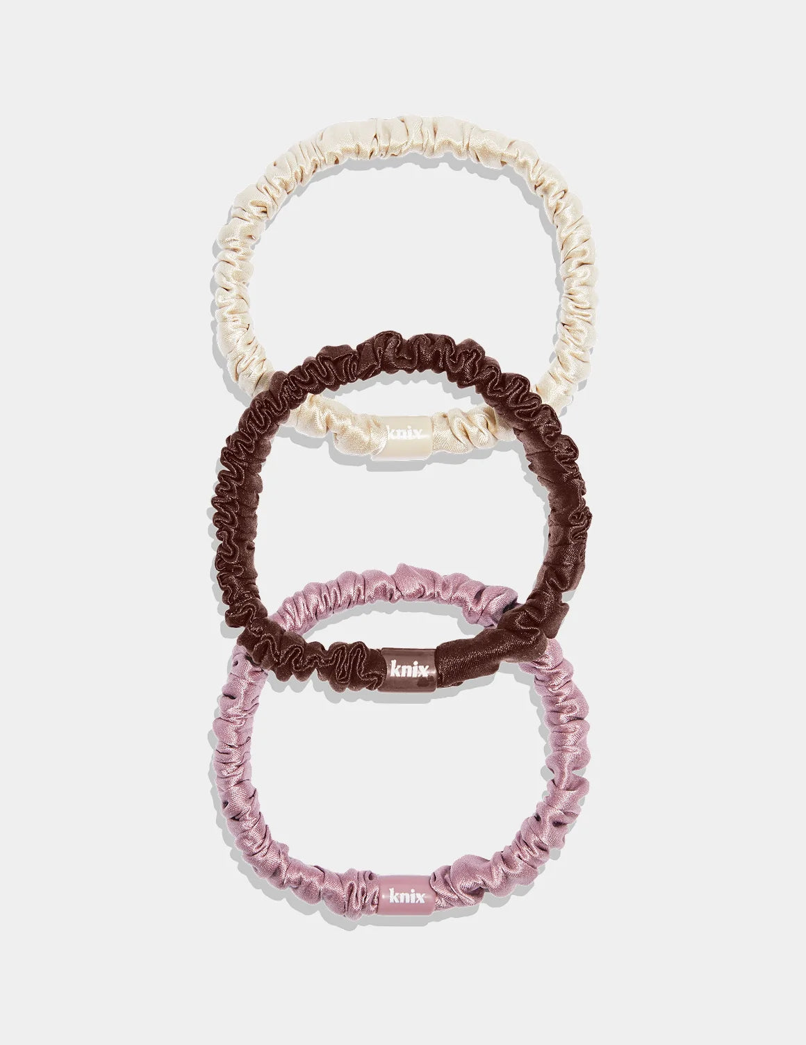 Silk Mini Scrunchies 3Pk