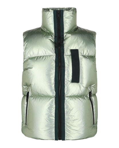 Givenchy Metallic-Finish Down Puffer Vest