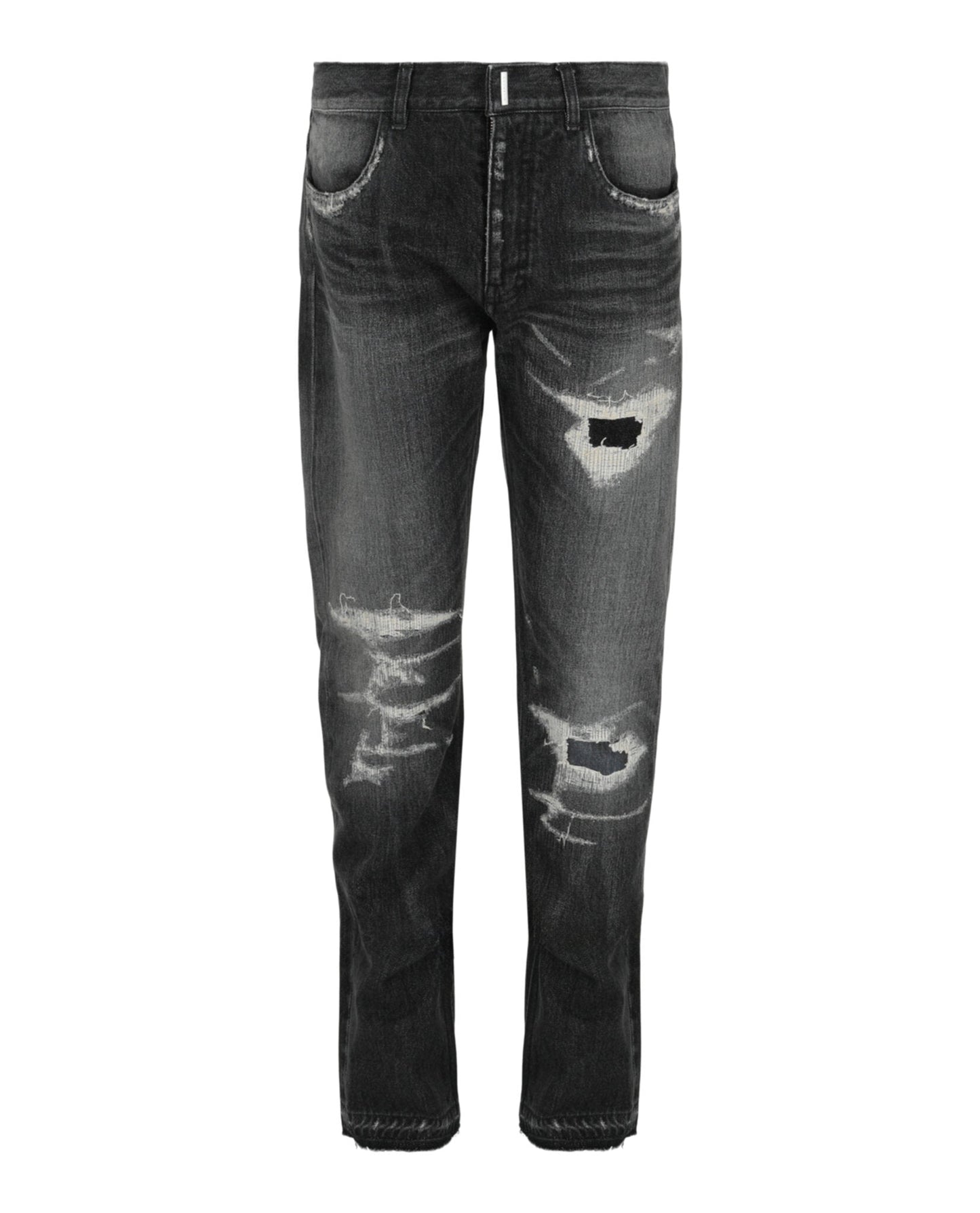 Givenchy Distressed Straight-Leg Jeans