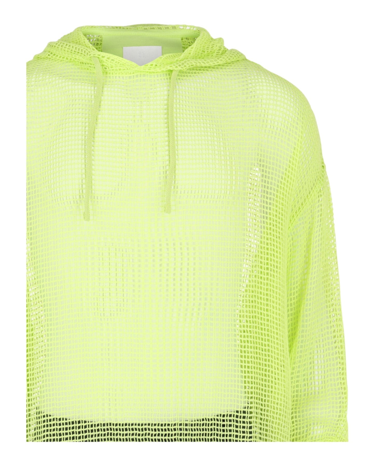 Givenchy Hooded Mesh Long Sleeve T-Shirt