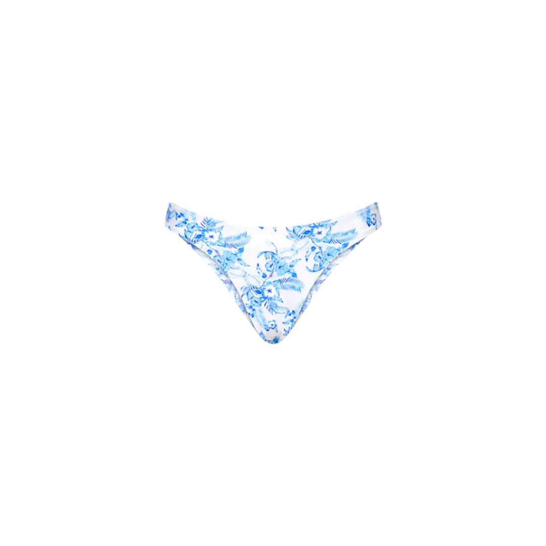 Kulani Kinis Minimal Full Coverage Bikini Bottom - Vintage Paradise - FINAL SALE