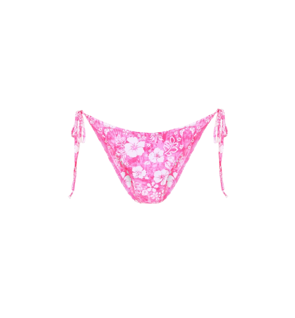 Kulani Kinis Full Coverage Tie Bikini Bottom - Island Blush - FINAL SALE