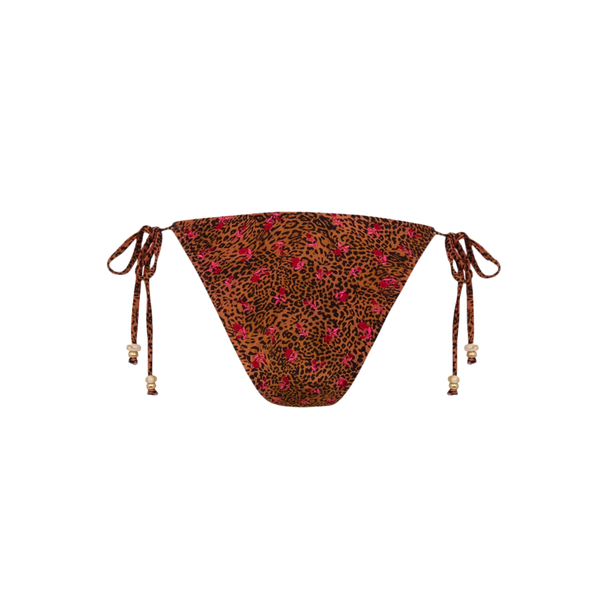Kulani Kinis Ring Cheeky Tie Side Bikini Bottom - Wild Rose - FINAL SALE