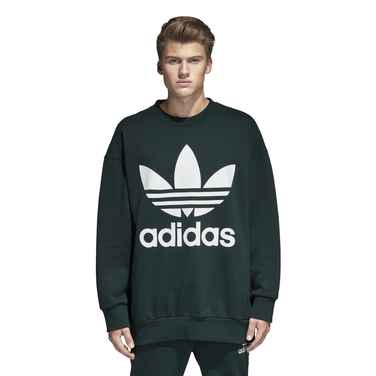 adidas Men's Adicolor Trefoil Crewneck
