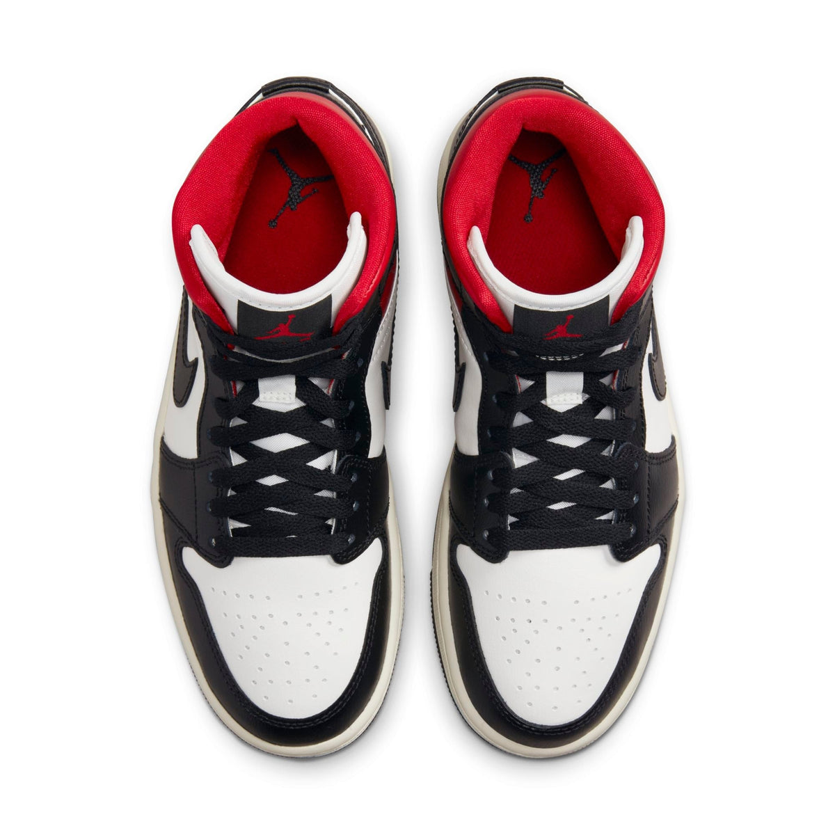 Air Jordan Women's Retro 1 Mid 'Gym Red Panda' Sneakers