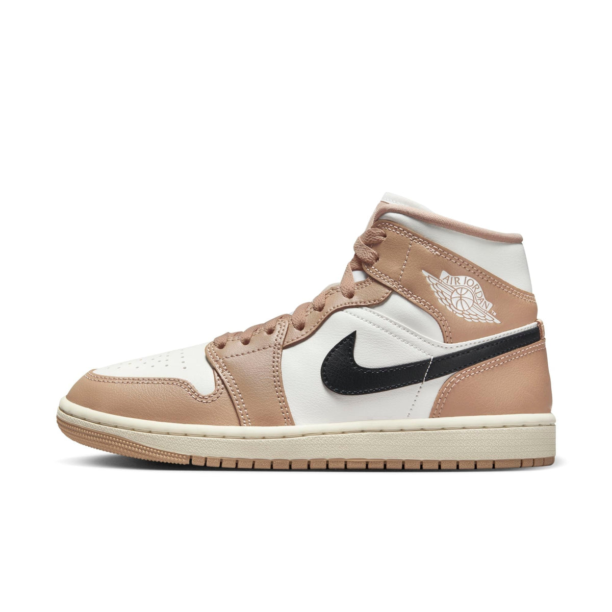 Air Jordan Women's Retro 1 Mid 'Desert Sail' W Sneakers