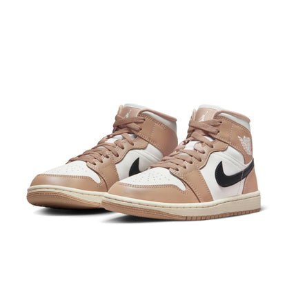 Air Jordan Women's Retro 1 Mid 'Desert Sail' W Sneakers
