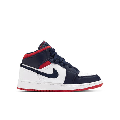 Air Jordan Grade School Retro 1 Mid 'Se Usa' Gs Sneakers