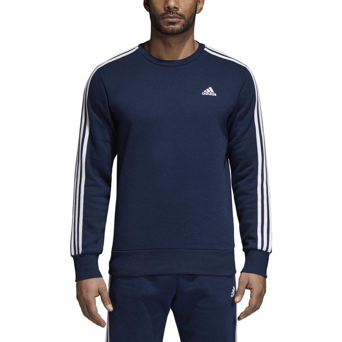 adidas Essentials 3-Stripes Crew Sweatshirt