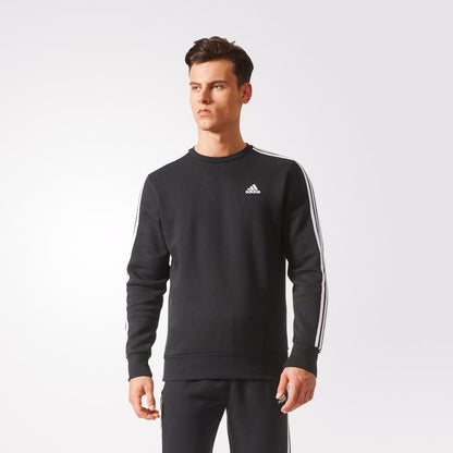adidas Men's Essentials 3 Stripe Crewneck
