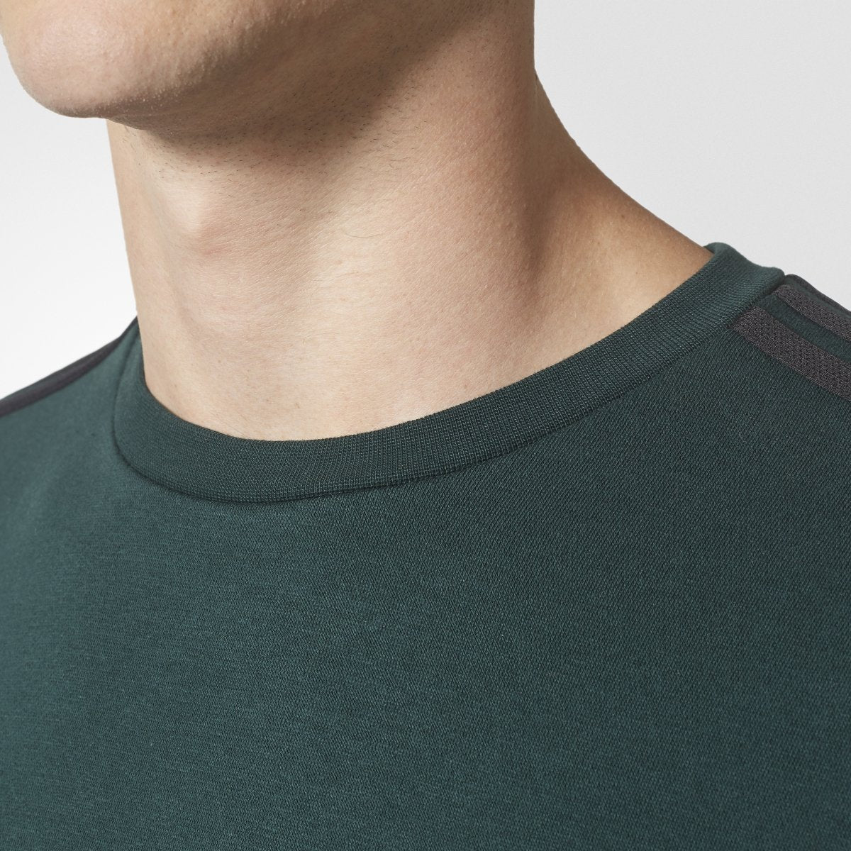 adidas Men's Essential 3S Crew Sweatshirt