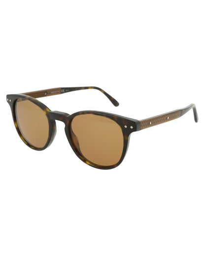 Bottega Veneta Round-Frame Acetate Sunglasses