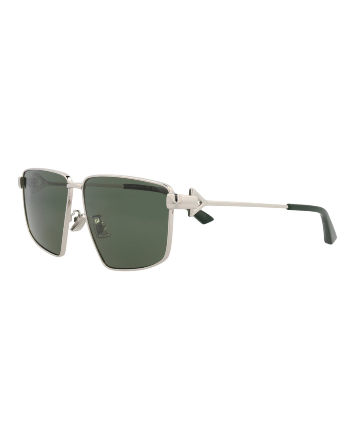 Bottega Veneta Square-Frame Metal Sunglasses