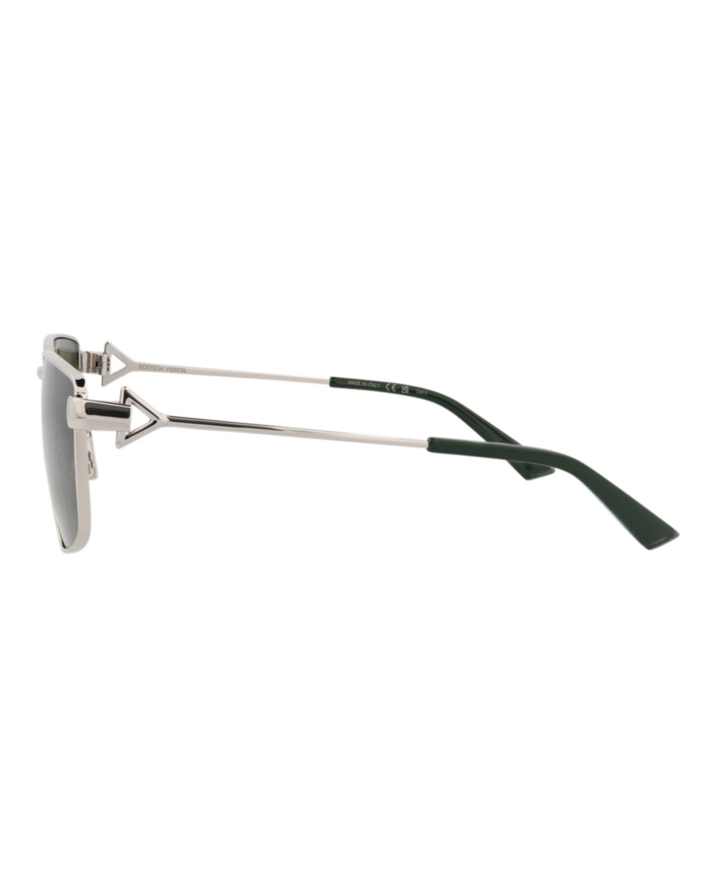 Bottega Veneta Square-Frame Metal Sunglasses