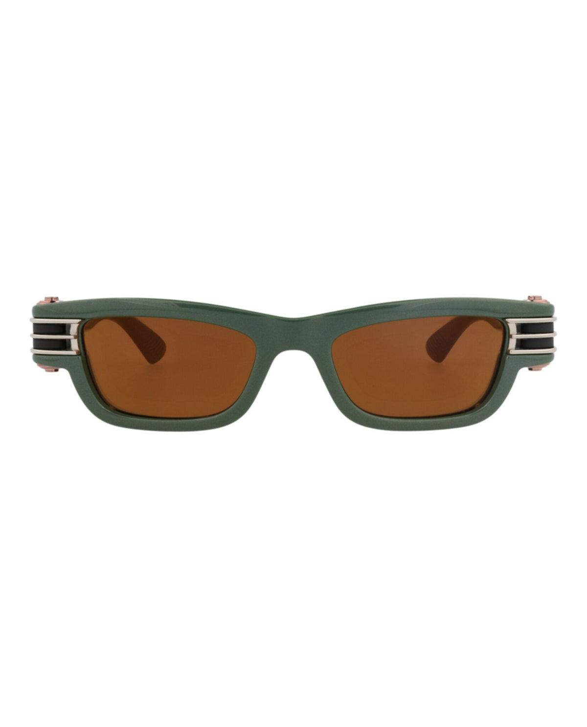 Bottega Veneta Square-Frame Injection Sunglasses