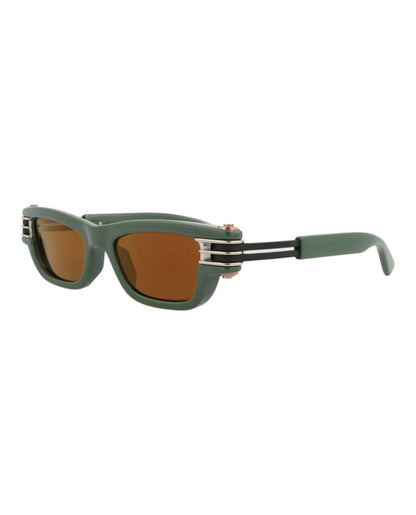 Bottega Veneta Square-Frame Injection Sunglasses